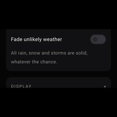 “Fade unlikely weather”