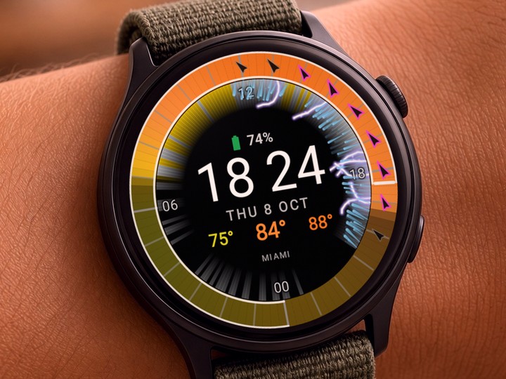 Animate weather while the watch is awake